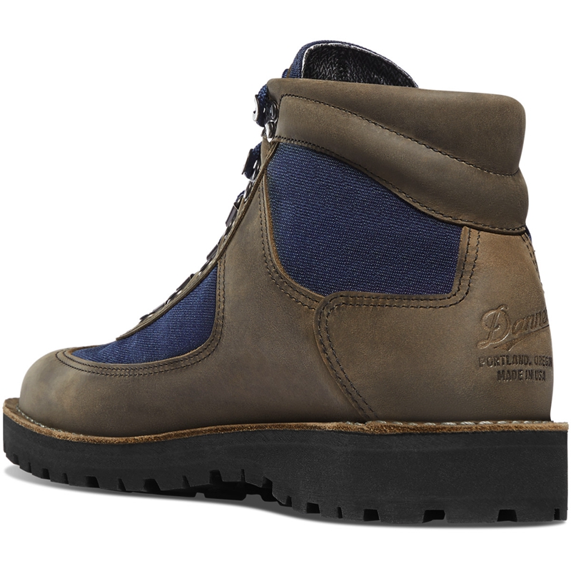 Grey Men's Danner Feather Light Hiking Boots | 47380-AEXI