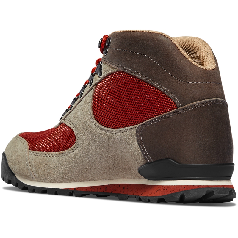 Grey / Red Women's Danner Jag Dry Weather Hunting Boots | 83164-FZBS