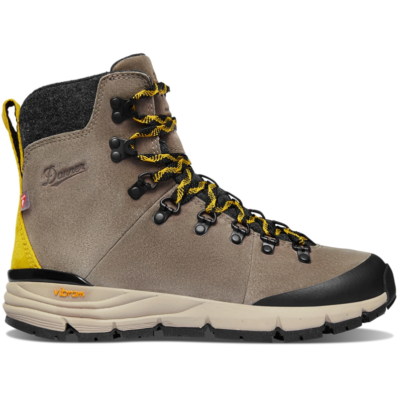 Grey Women\'s Danner Arctic 600 Side-Zip Hiking Boots | 75301-OFPJ