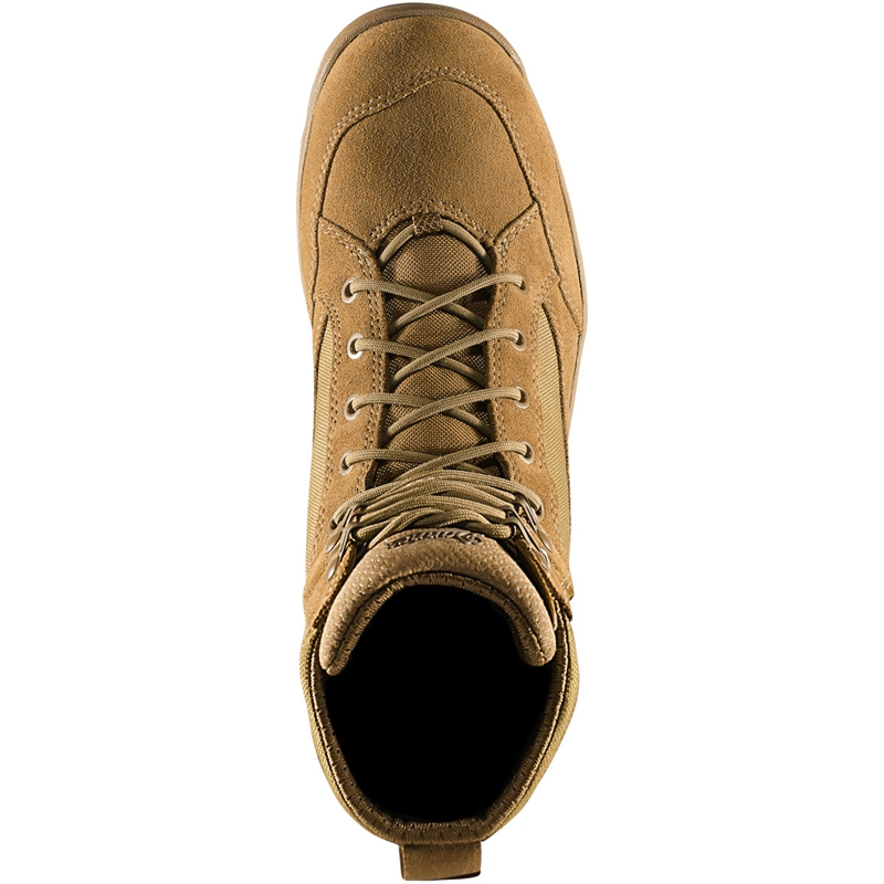 Khaki Men's Danner Tanicus Military Boots | 30815-AHNJ