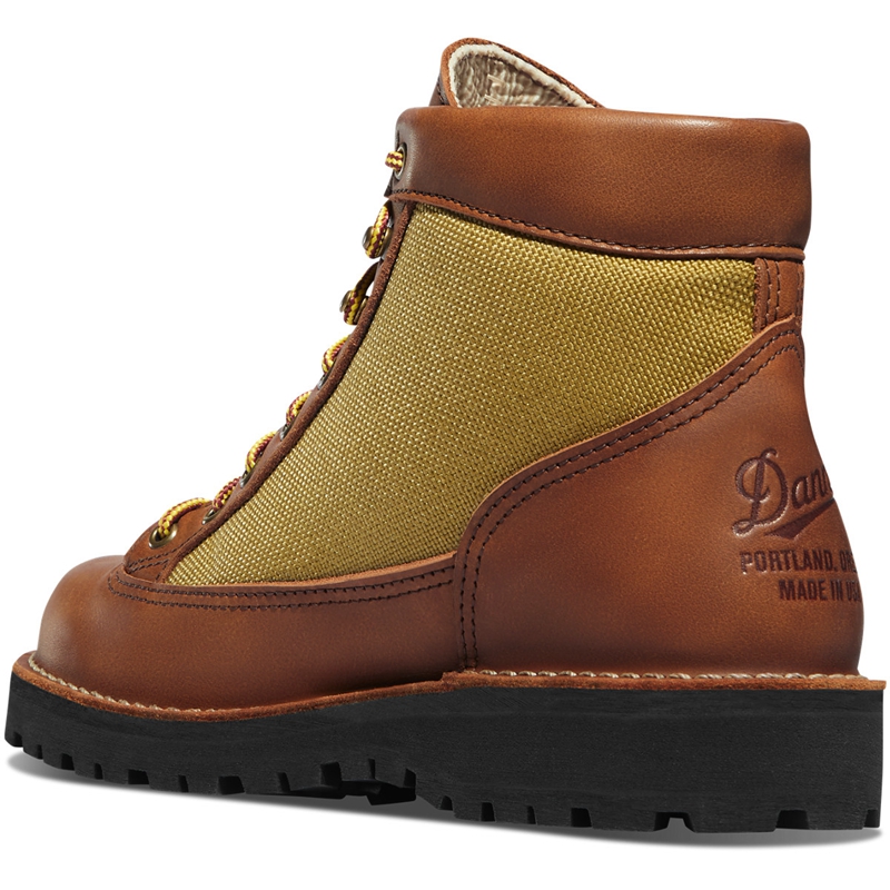 Khaki Women's Danner Danner Light Revival Work Boots | 61379-ZVTK