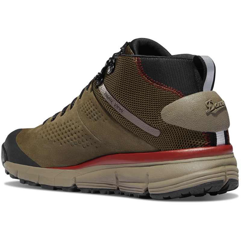 Olive Men's Danner Trail 2650 GTX Mid Hunting Boots | 97204-HSOX