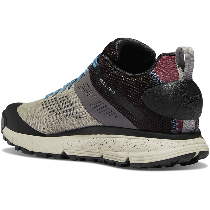 Silver Olive / Blue Men's Danner Trail 2650 Mesh Hiking Shoes | 45126-PZJS